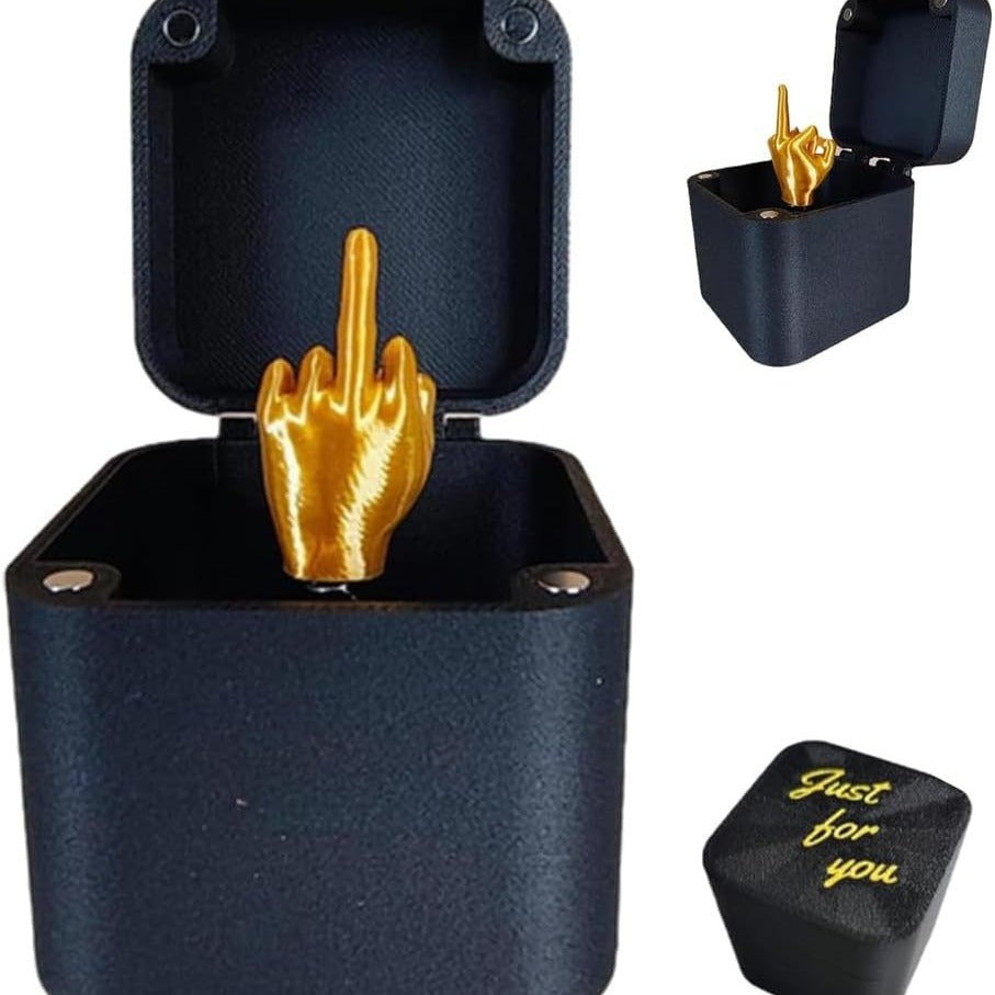 Middle Finger in a Box – Funny & Bold Christmas Gag Gift