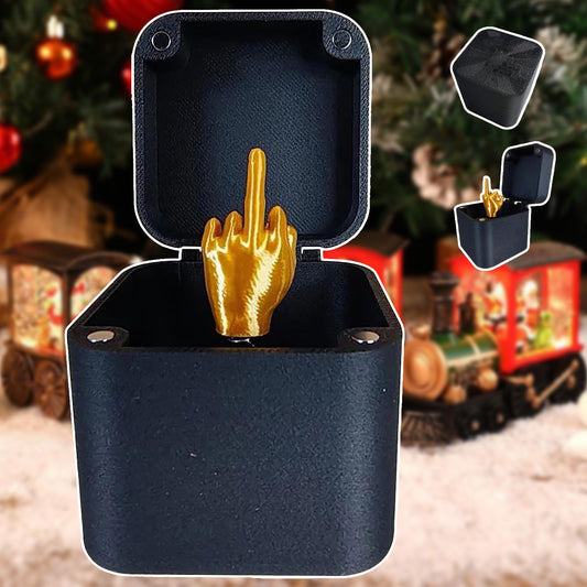 Middle Finger in a Box – Funny & Bold Christmas Gag Gift